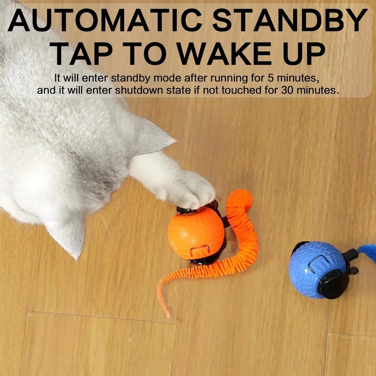Smart Rolling Dog & Cat Toy — Auto Obstacle-Avoidance LED Ball with USB-C Charging