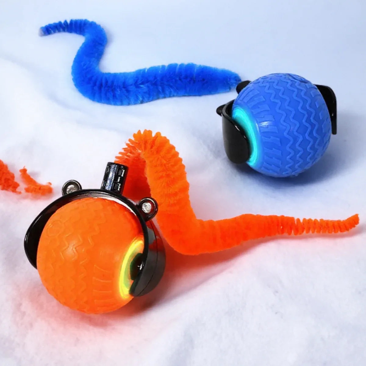 Smart Rolling Dog & Cat Toy — Auto Obstacle-Avoidance LED Ball with USB-C Charging