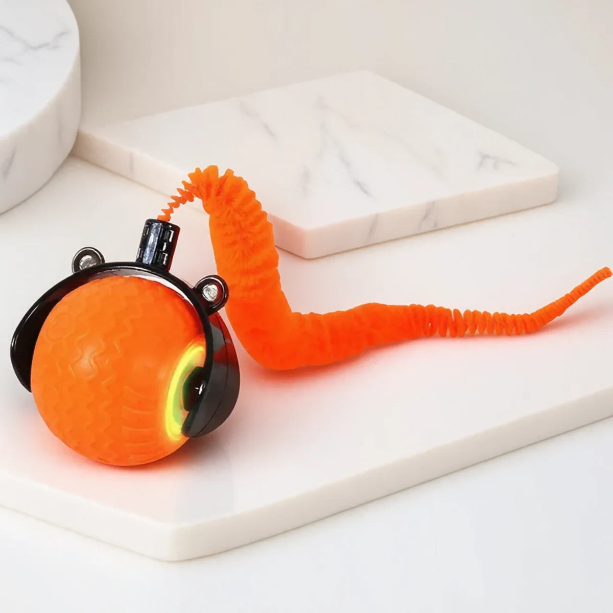 Smart Rolling Dog & Cat Toy — Auto Obstacle-Avoidance LED Ball with USB-C Charging