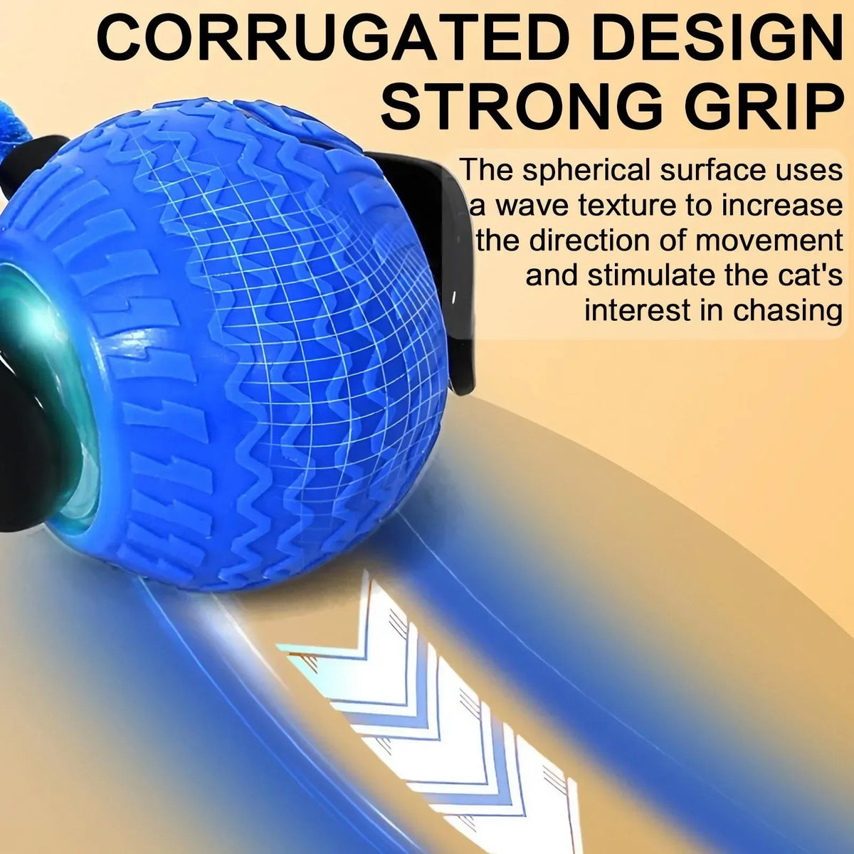 Smart Rolling Dog & Cat Toy — Auto Obstacle-Avoidance LED Ball with USB-C Charging