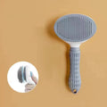 Stainless Steel Pet Hair Brush Deshedding Tool for Dogs Cats Long Hair Grooming Comb Cleaning Accessories Self Cleaning