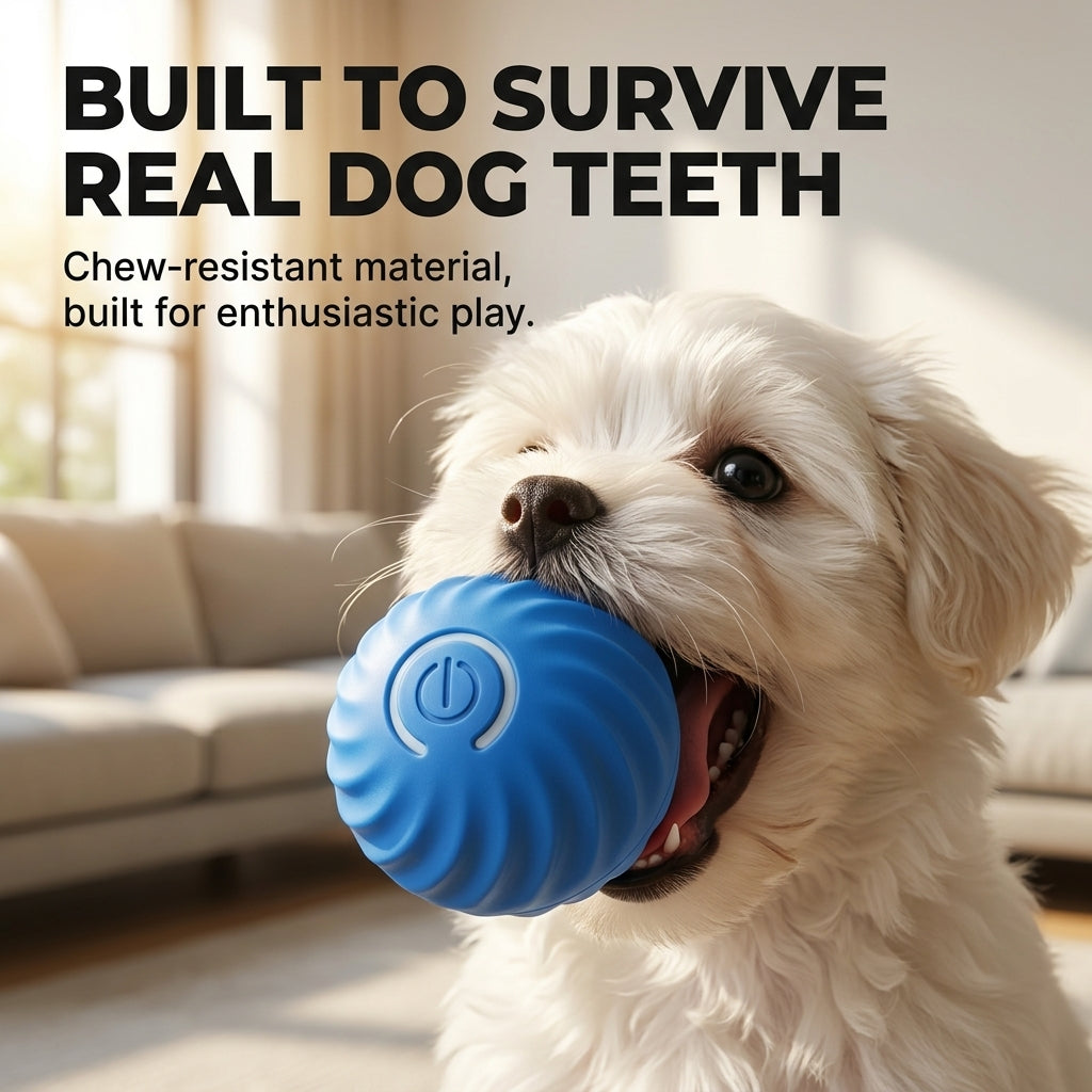 Smart Jumping Dog Ball- USB Rechargeable Interactive chew toy