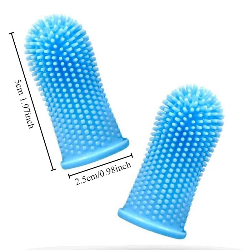Silicone Finger Toothbrush for Cats & Dogs — 360° Pet Teeth Cleaner