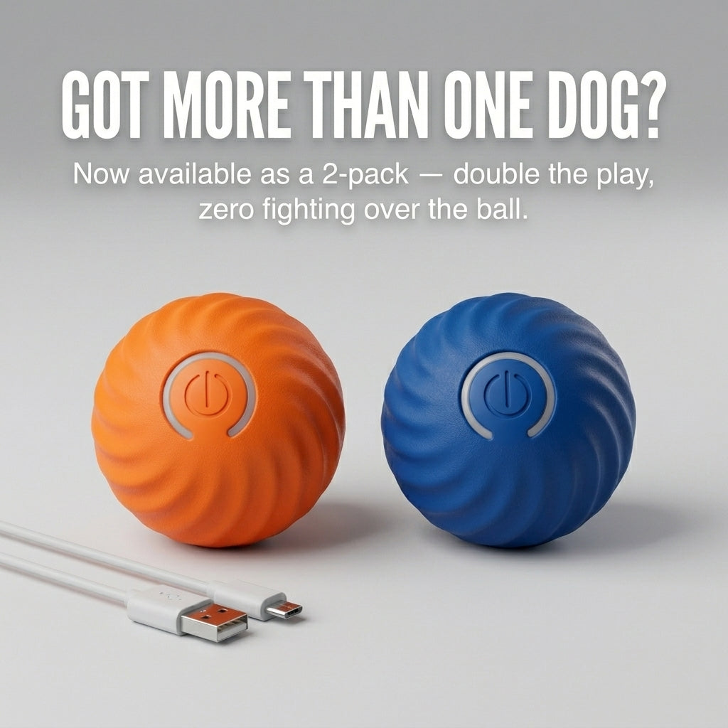 Smart Jumping Dog Ball- USB Rechargeable Interactive chew toy